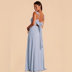 BIRDY GREY Bridesmaid Dress - Doris Chiffon Dusty Blue